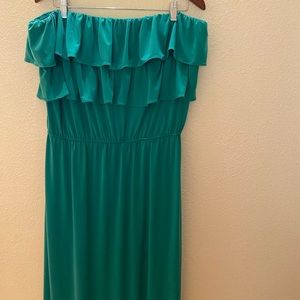 MAXI DRESS, GREEN, EUC, Size 14